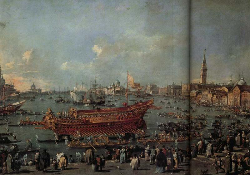Francesco Guardi The Departure of the Doge on Ascension Day Sweden oil painting art